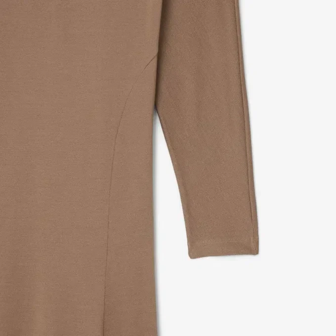 Runway-Maxikleid mit Polokragen aus Seide Runway-Maxikleid mit Polokragen aus Seide