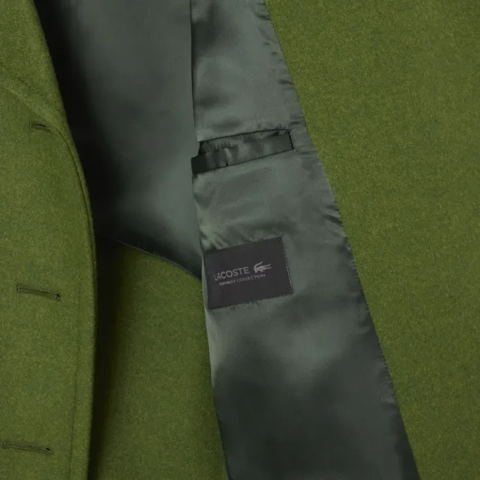 Runway-Peacoat aus langer Slub-Wolle Runway-Peacoat aus langer Slub-Wolle