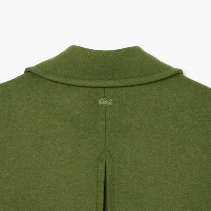 Runway-Peacoat aus langer Slub-Wolle Runway-Peacoat aus langer Slub-Wolle