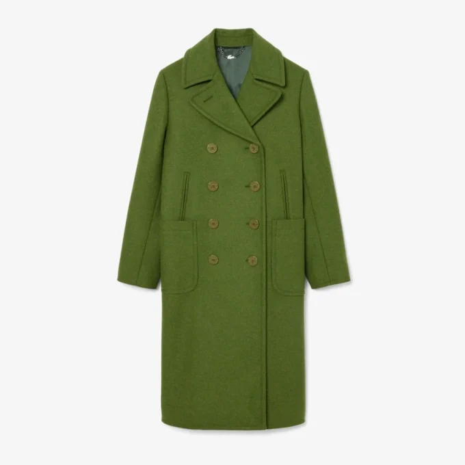 Runway-Peacoat aus langer Slub-Wolle Runway-Peacoat aus langer Slub-Wolle