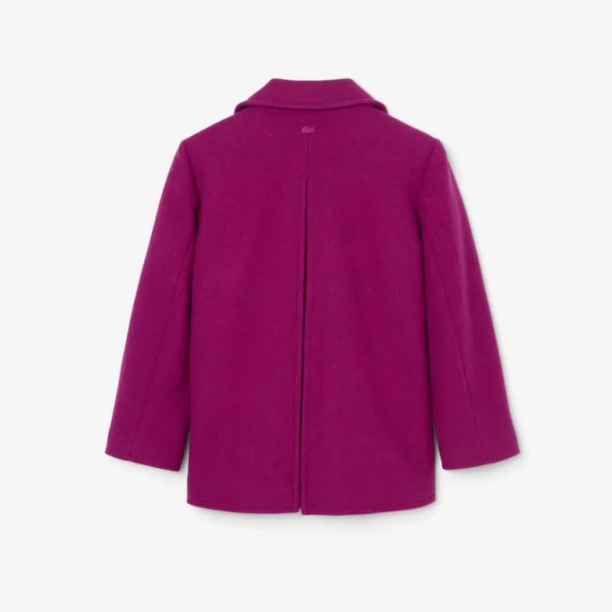 Runway-Peacoat aus Slub-Wolle Runway-Peacoat aus Slub-Wolle
