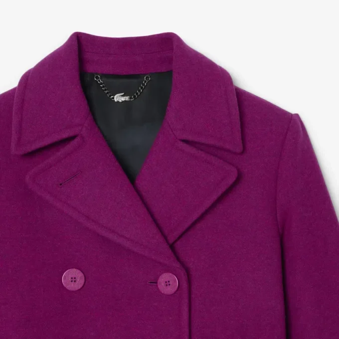Runway-Peacoat aus Slub-Wolle Runway-Peacoat aus Slub-Wolle