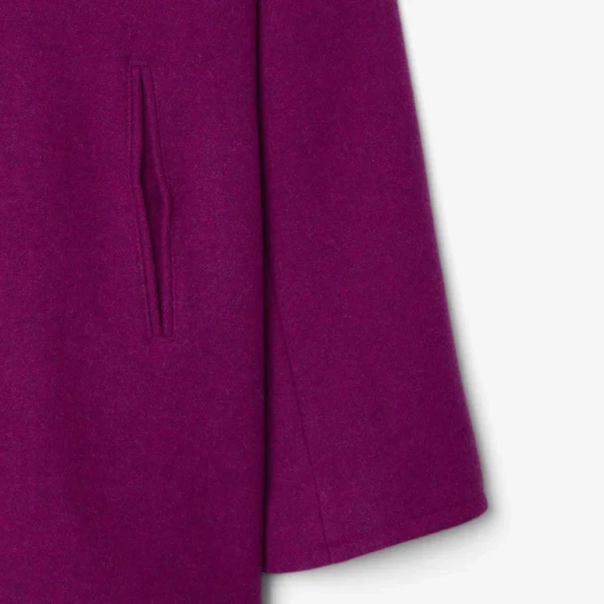 Runway-Peacoat aus Slub-Wolle Runway-Peacoat aus Slub-Wolle