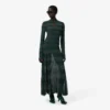 Runway Polo Collar Pointelle Maxikleid Runway Polo Collar Pointelle Maxikleid