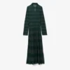 Runway Polo Collar Pointelle Maxikleid Runway Polo Collar Pointelle Maxikleid