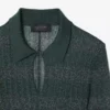 Runway Polo Collar Pointelle Maxikleid Runway Polo Collar Pointelle Maxikleid