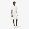 Runway-Poloshirt-Kleid mit Plissee und Stickerei Runway-Poloshirt-Kleid mit Plissee und Stickerei