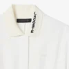 Runway-Poloshirt-Kleid mit Plissee und Stickerei Runway-Poloshirt-Kleid mit Plissee und Stickerei