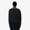 Runway-Poloshirt mit Kragenabzeichen-Akzent-Sweatshirt Runway-Poloshirt mit Kragenabzeichen-Akzent-Sweatshirt