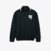 Runway-Poloshirt mit Kragenabzeichen-Akzent-Sweatshirt Runway-Poloshirt mit Kragenabzeichen-Akzent-Sweatshirt