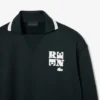 Runway-Poloshirt mit Kragenabzeichen-Akzent-Sweatshirt Runway-Poloshirt mit Kragenabzeichen-Akzent-Sweatshirt