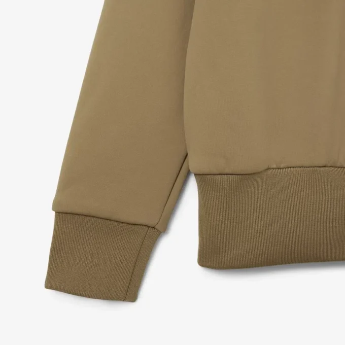 Runway-Poloshirt mit Kragenabzeichen-Akzent-Sweatshirt Runway-Poloshirt mit Kragenabzeichen-Akzent-Sweatshirt