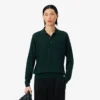 Runway-Pullover aus Merinowolle mit Polokragen Runway-Pullover aus Merinowolle mit Polokragen