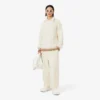 Runway-Pullover aus Wolle mit Poloshirt-Kragen und Zopfmuster