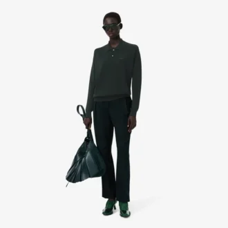 Runway-Pullover aus Wollmischung mit Poloshirt-Kragen Runway-Pullover aus Wollmischung mit Poloshirt-Kragen