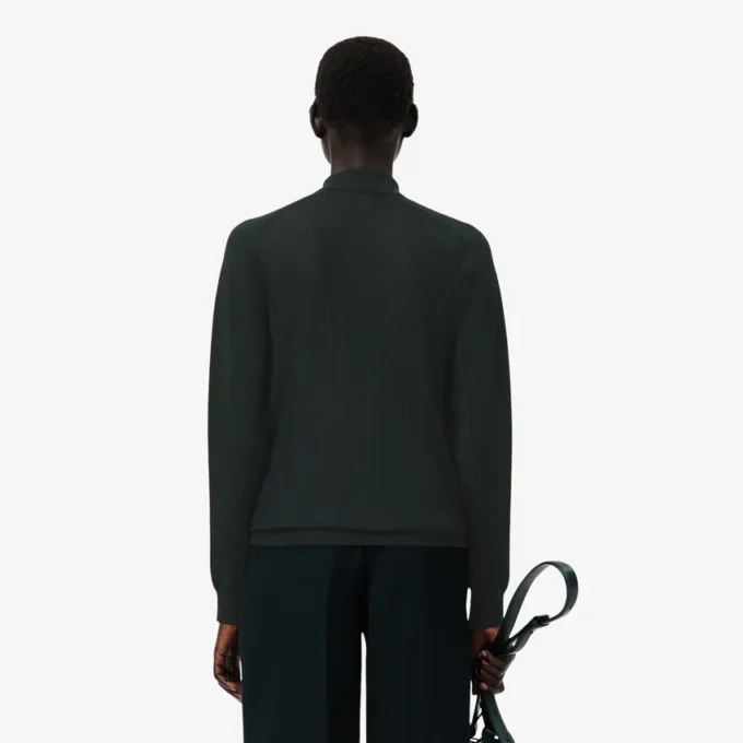 Runway-Pullover aus Wollmischung mit Poloshirt-Kragen Runway-Pullover aus Wollmischung mit Poloshirt-Kragen