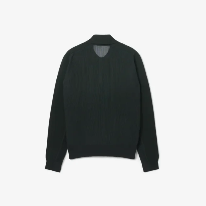 Runway-Pullover aus Wollmischung mit Poloshirt-Kragen Runway-Pullover aus Wollmischung mit Poloshirt-Kragen