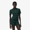 Runway-Pullover mit Polo-Kragen aus Pointelle Runway-Pullover mit Polo-Kragen aus Pointelle