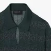 Runway-Pullover mit Polo-Kragen aus Pointelle Runway-Pullover mit Polo-Kragen aus Pointelle