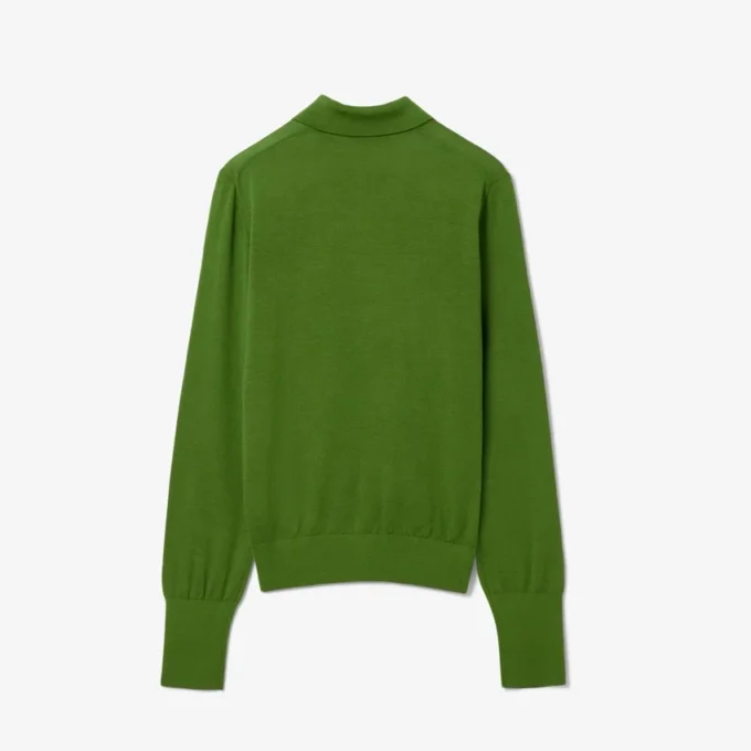 Runway-Pullover mit Polokragen aus Merinowolle Runway-Pullover mit Polokragen aus Merinowolle