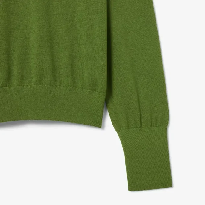 Runway-Pullover mit Polokragen aus Merinowolle Runway-Pullover mit Polokragen aus Merinowolle