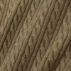 Runway-Pullover mit Zopfmuster und Poloshirt-Kragen Runway-Pullover mit Zopfmuster und Poloshirt-Kragen