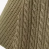 Runway-Pullover mit Zopfmuster und Poloshirt-Kragen Runway-Pullover mit Zopfmuster und Poloshirt-Kragen