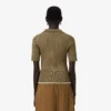 Runway-Pullover mit Zopfmuster und Poloshirt-Kragen Runway-Pullover mit Zopfmuster und Poloshirt-Kragen