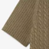 Runway-Pullover mit Zopfmuster und Poloshirt-Kragen Runway-Pullover mit Zopfmuster und Poloshirt-Kragen