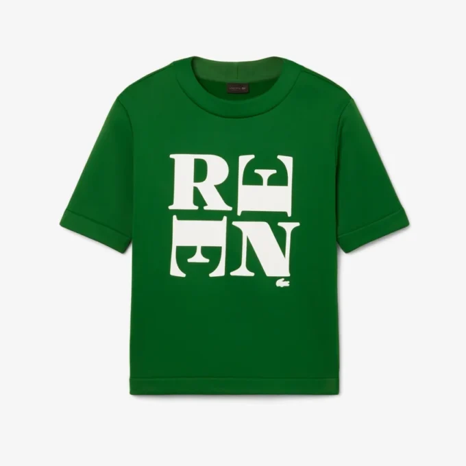 Runway Satin T-Shirt mit Grafik Runway Satin T-Shirt mit Grafik