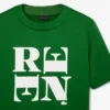 Runway Satin T-Shirt mit Grafik Runway Satin T-Shirt mit Grafik