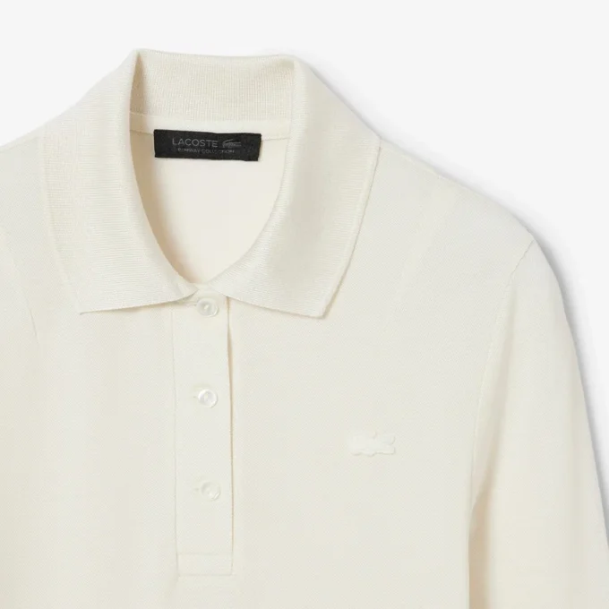 Runway Slim Fit Poloshirt mit langen Seidenärmeln Runway Slim Fit Poloshirt mit langen Seidenärmeln