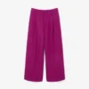 Runway Slub-Wolle-Hose mit weitem Schnitt Runway Slub-Wolle-Hose mit weitem Schnitt