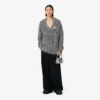 Runway-Strickjacke aus Lurex Runway-Strickjacke aus Lurex