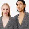 Runway-Strickjacke aus Lurex Runway-Strickjacke aus Lurex