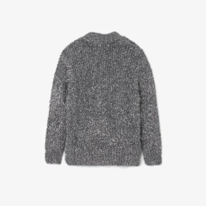 Runway-Strickjacke aus Lurex Runway-Strickjacke aus Lurex