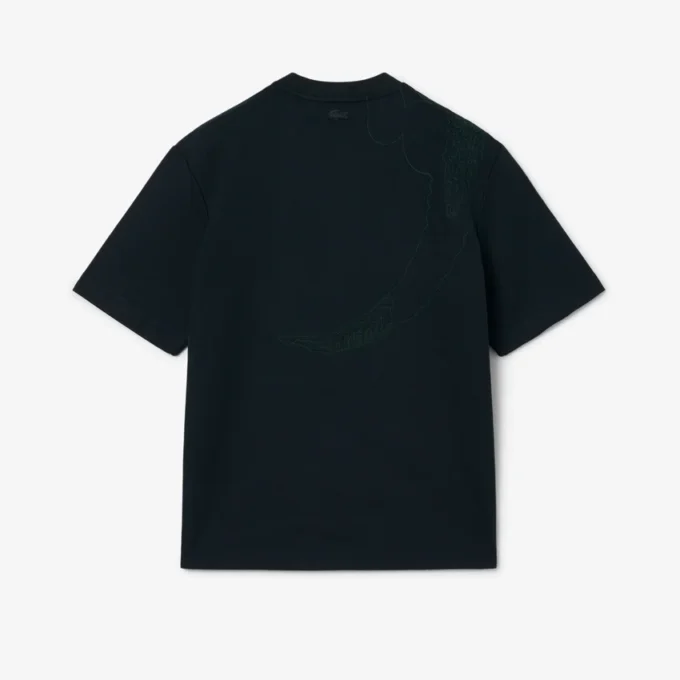 Runway T-Shirt mit gesticktem Krokodil Runway T-Shirt mit gesticktem Krokodil