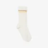 Runway Transparente gerippte Socken Runway Transparente gerippte Socken