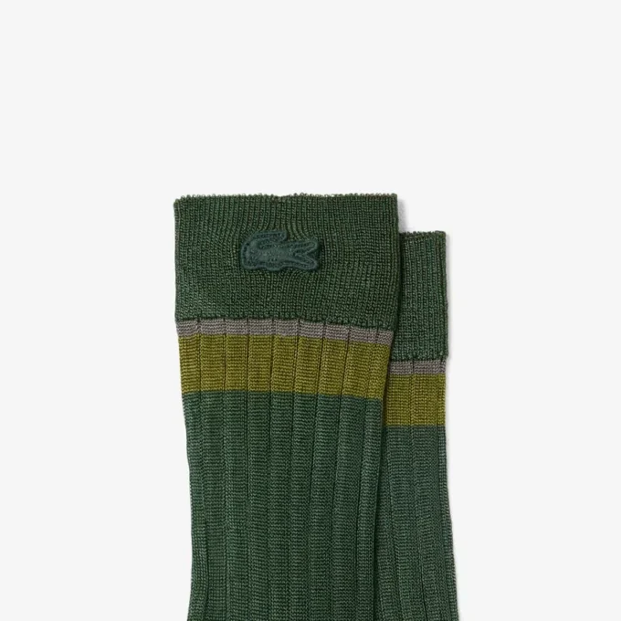 Runway Transparente gerippte Socken Runway Transparente gerippte Socken