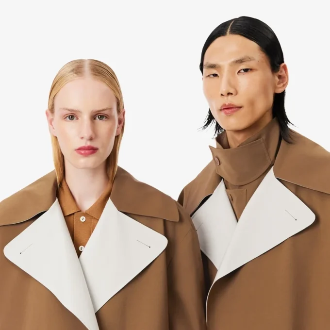 Runway-Trenchcoat aus Woll-Blend Runway-Trenchcoat aus Woll-Blend