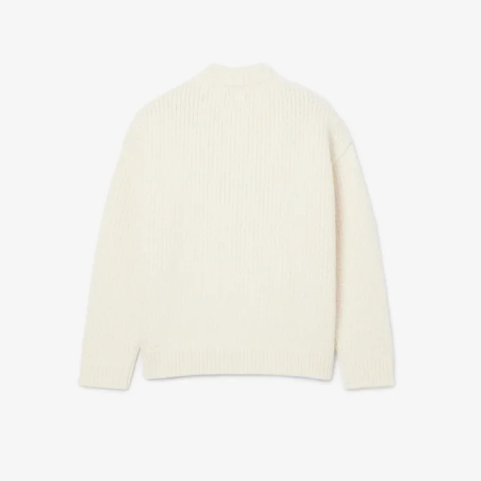 Runway-Wollpullover mit gesticktem Emblem Runway-Wollpullover mit gesticktem Emblem