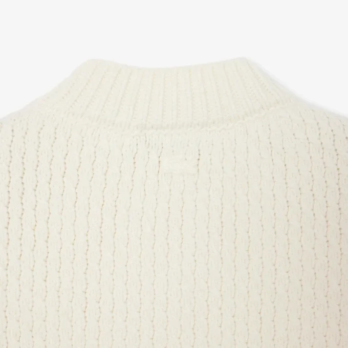 Runway-Wollpullover mit gesticktem Emblem Runway-Wollpullover mit gesticktem Emblem
