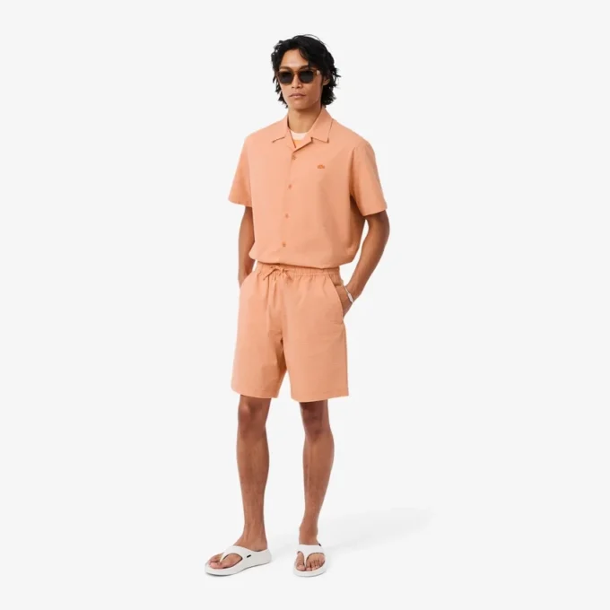 Seersucker-Shorts aus Baumwolle Seersucker-Shorts aus Baumwolle