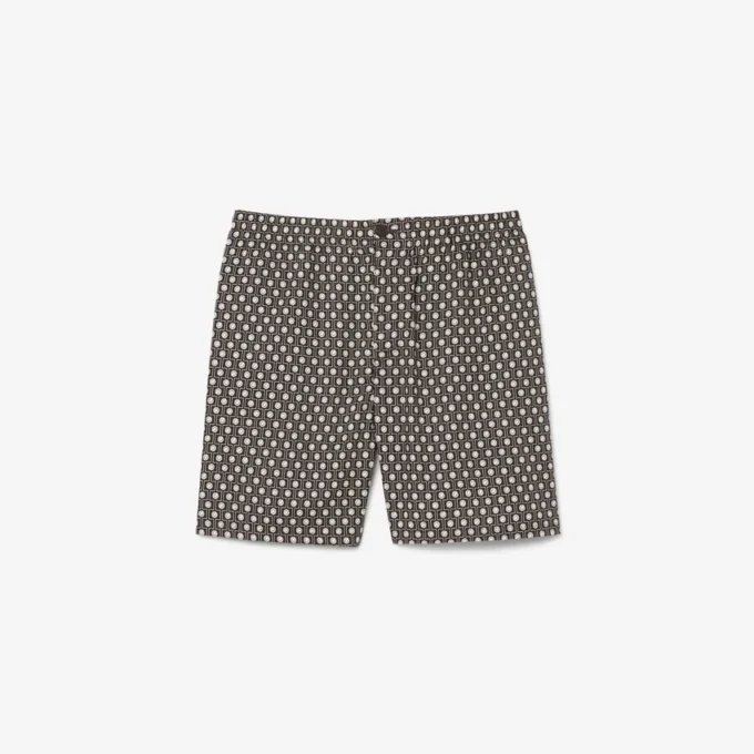 Shorts aus bedruckter Baumwoll-Blend-Mischung in lockerer Passform Shorts aus bedruckter Baumwoll-Blend-Mischung in lockerer Passform