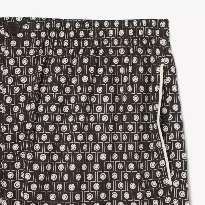 Shorts aus bedruckter Baumwoll-Blend-Mischung in lockerer Passform Shorts aus bedruckter Baumwoll-Blend-Mischung in lockerer Passform