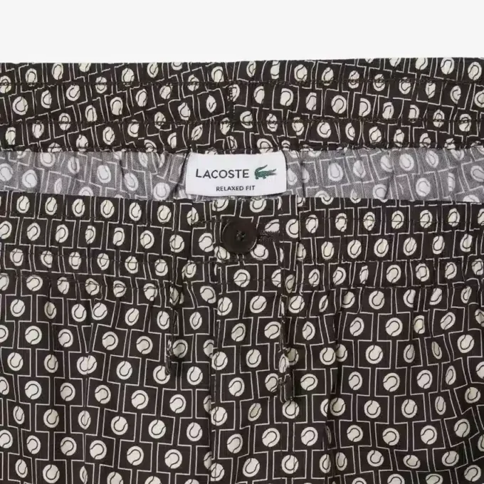 Shorts aus bedruckter Baumwoll-Blend-Mischung in lockerer Passform Shorts aus bedruckter Baumwoll-Blend-Mischung in lockerer Passform