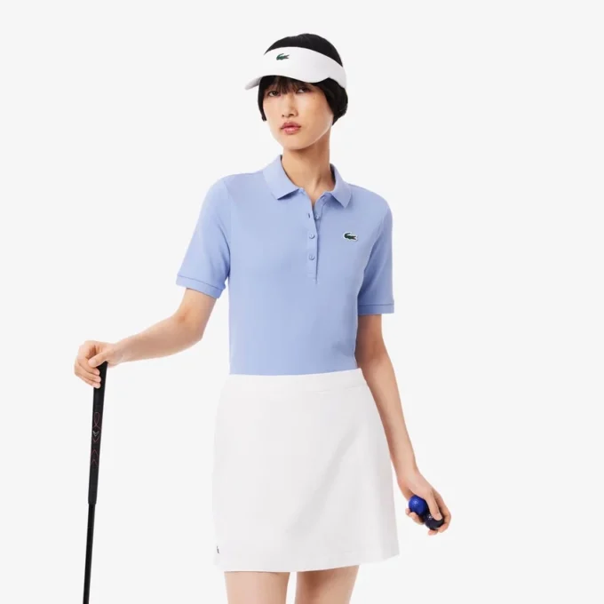 Slim-Fit-Golf-Poloshirt für Damen mit Temperaturregulierung Slim-Fit-Golf-Poloshirt für Damen mit Temperaturregulierung