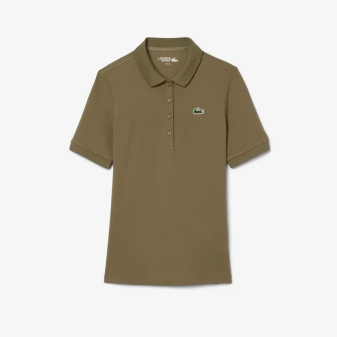 Slim-Fit-Golf-Poloshirt für Damen mit Temperaturregulierung Slim-Fit-Golf-Poloshirt für Damen mit Temperaturregulierung