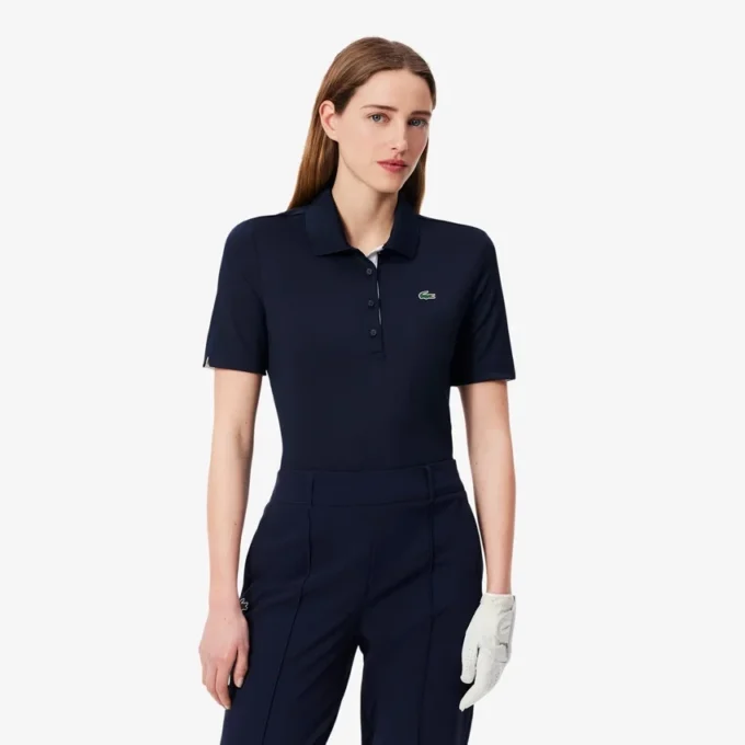 Slim-Fit-Golf-Poloshirt für Damen mit UV-Schutz und Stretch Slim-Fit-Golf-Poloshirt für Damen mit UV-Schutz und Stretch