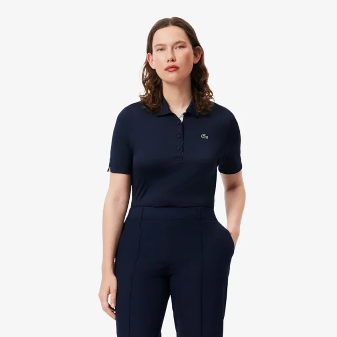 Slim-Fit-Golf-Poloshirt für Damen mit UV-Schutz und Stretch Slim-Fit-Golf-Poloshirt für Damen mit UV-Schutz und Stretch